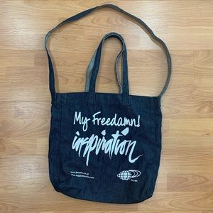 Inspiration vintage show raw denim Beams tote bag